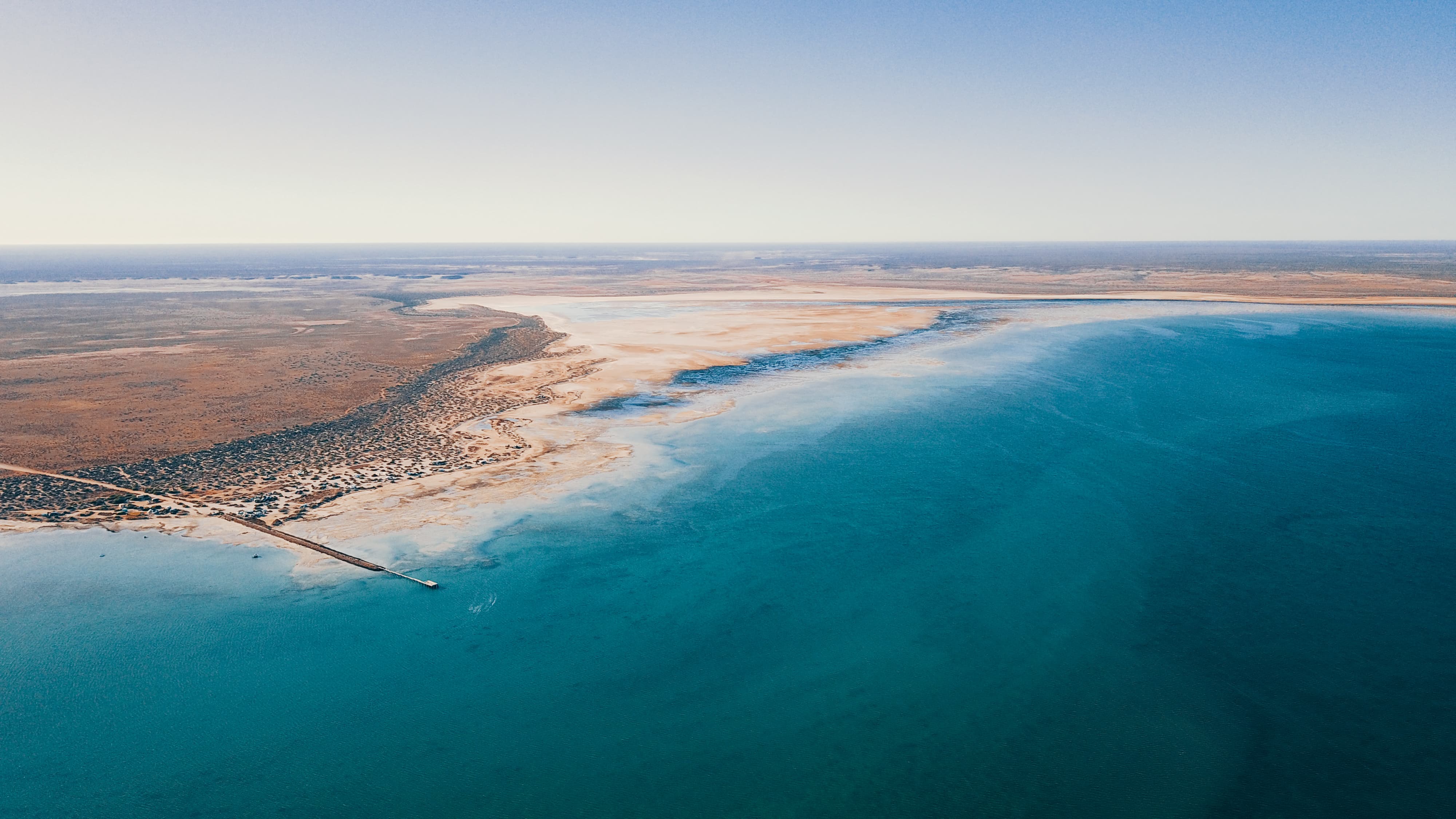Aerial view of the Australian coast